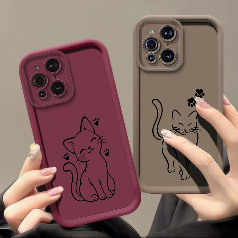 Drawing Sketch Line Cat Phone  - đánh giá và giá Oppo Find X8
