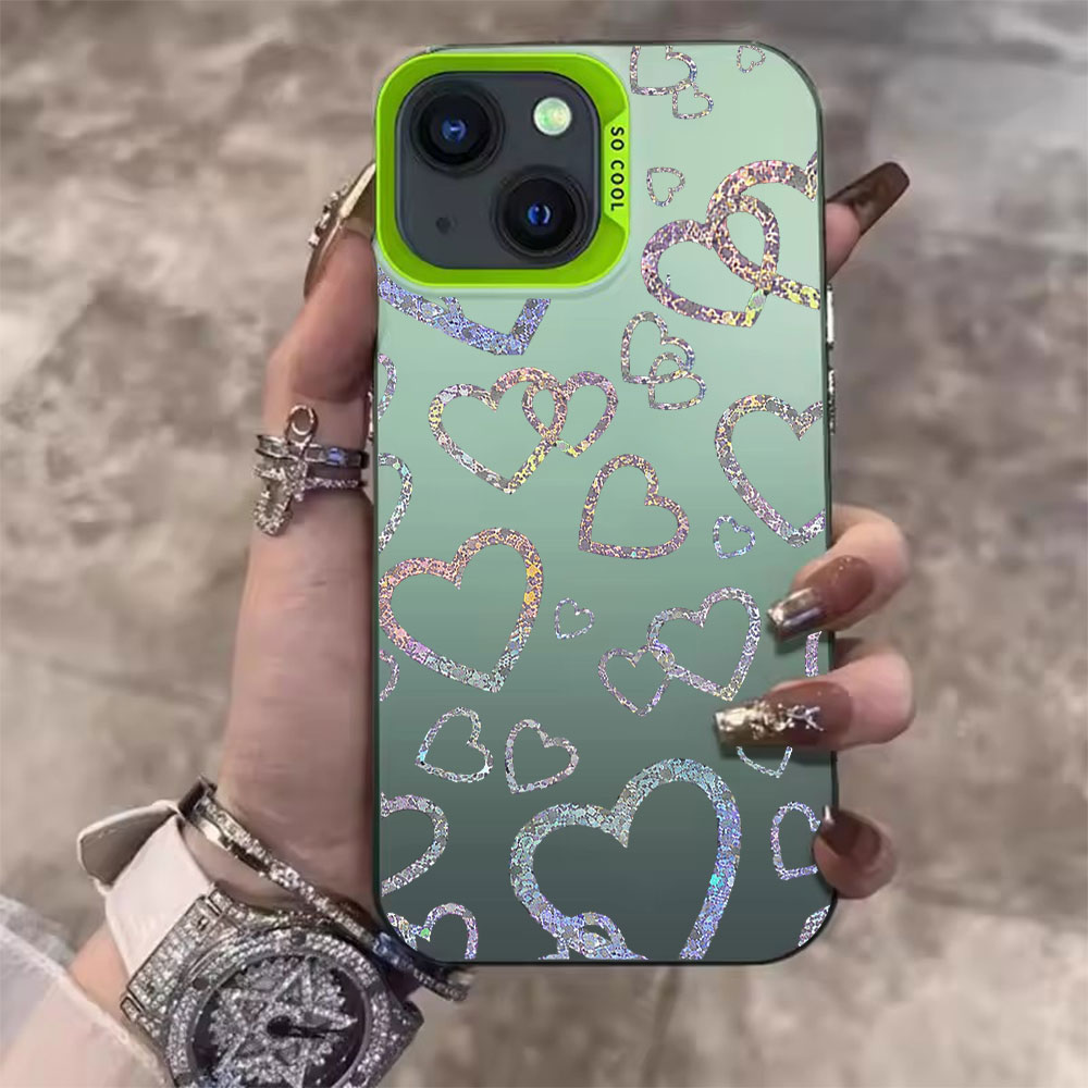 Colorful Heart Print Case For  - đánh giá và giá Apple Iphone 15 Pro Max